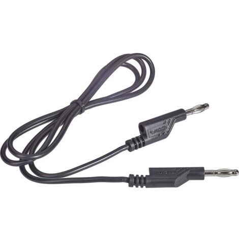 VOLTCRAFT Cordon de mesure Banane mâle 4 mm Banane mâle 4 mm 1.00 m noir 1 pc(s) Q692942