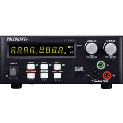 VOLTCRAFT CPPS-160-84 Alimentatore da laboratorio regolabile 0.02 - 84 V/DC 0.01 - 5 A 160 W USB Controllo remoto, Prog