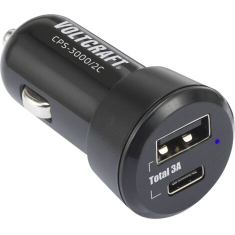 Double chargeur USB + Allume-cigare 12V encastrable - HABA