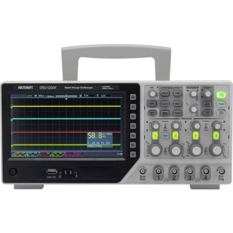 VOLTCRAFT DSO-1084F Oscilloscopio digitale 80 MHz 4 canali 1 Gsa/s 64 kpts 8 Bit Memoria digitale (DSO), Generatore di