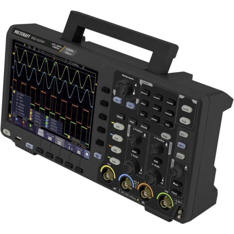 VOLTCRAFT DSO-6204F Oscilloscopio digitale 200 MHz 4 canali 1 Gsa/s 10 Mpts 8 Bit Memoria digitale (DSO), Generatore di