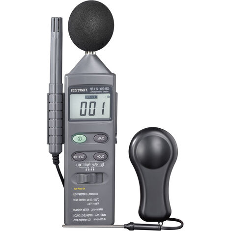 VOLTCRAFT DT 8820 Temperatur-Messgerät  -20 - +750 °C Fühler-Typ K Multifunktions-Umweltmessgerät 4i