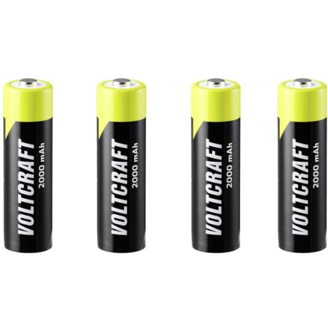 VOLTCRAFT Endurance Batteria ricaricabile Stilo (AA) NiMH 2000 mAh 1.2 V 4 pz.