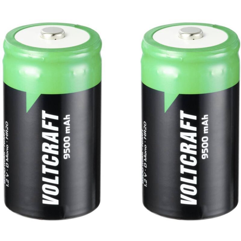 Endurance Pile rechargeable LR20 (d) NiMH 9500 mAh 1.2 v 2 pc(s) - Voltcraft