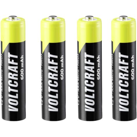 VOLTCRAFT Endurance Pile rechargeable LR3 (AAA) NiMH 600 mAh 1.2 V 4 pc(s) W239942