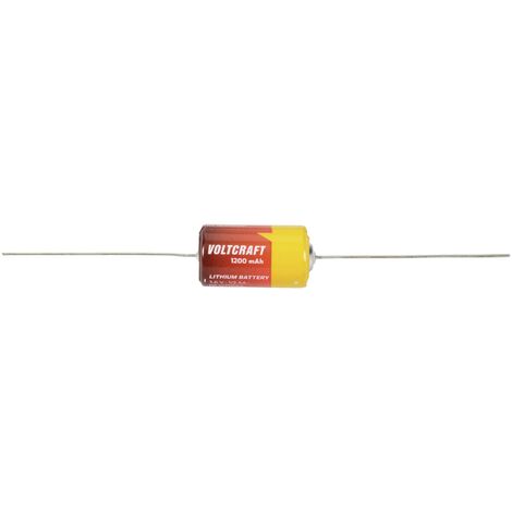 VOLTCRAFT ER 14250 AX Pile spéciale 1/2 LR6 (AA) picot à souder axial Li-SoCl2 3.6 V 1200 mAh 1 pc(s) S156592