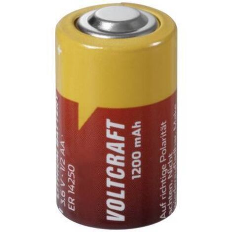 VOLTCRAFT ER14250 Pile spéciale 1/2 LR6 (AA) button-top Li-SoCl2 3.6 V 1200 mAh 1 pc(s) S224392