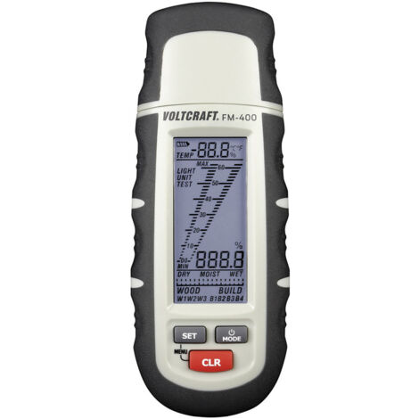 VOLTCRAFT FM-400 Materialfeuchtemessgerät  Messbereich Baufeuchtigkeit (Bereich) 0.1 bis 24 % vol Me