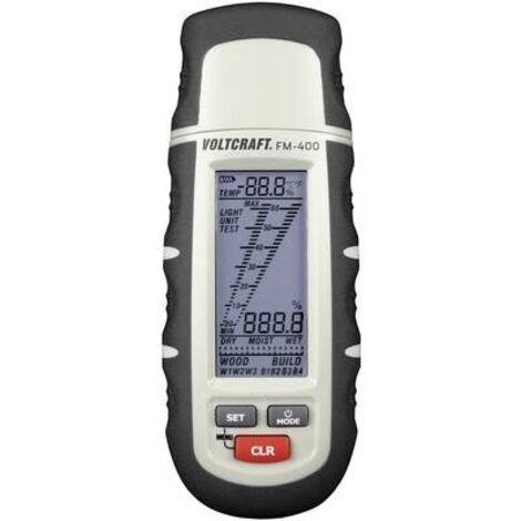 VOLTCRAFT FM-400 Misuratore di umidità per materiali Range di umidità materiali da costruzione (intervallo) 0.1 fino a