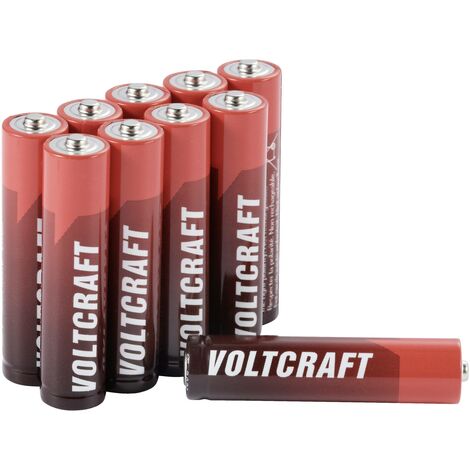 VOLTCRAFT Industrial LR03 Pile LR3 (AAA) alcaline(s) 1350 mAh 1.5 V 10 pc(s) C925462