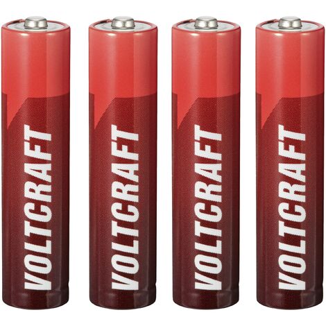 VOLTCRAFT Industrial LR03 Pile LR3 (AAA) alcaline(s) 1350 mAh 1.5 V 4 pc(s) S156502