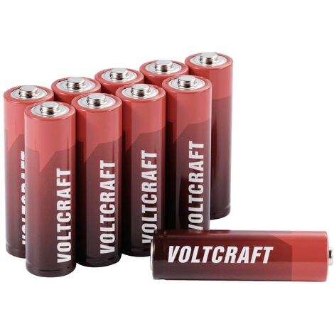 VOLTCRAFT Industrial LR6 Pile LR6 (AA) alcaline(s) 3000 mAh 1.5 V 10 pc(s)
