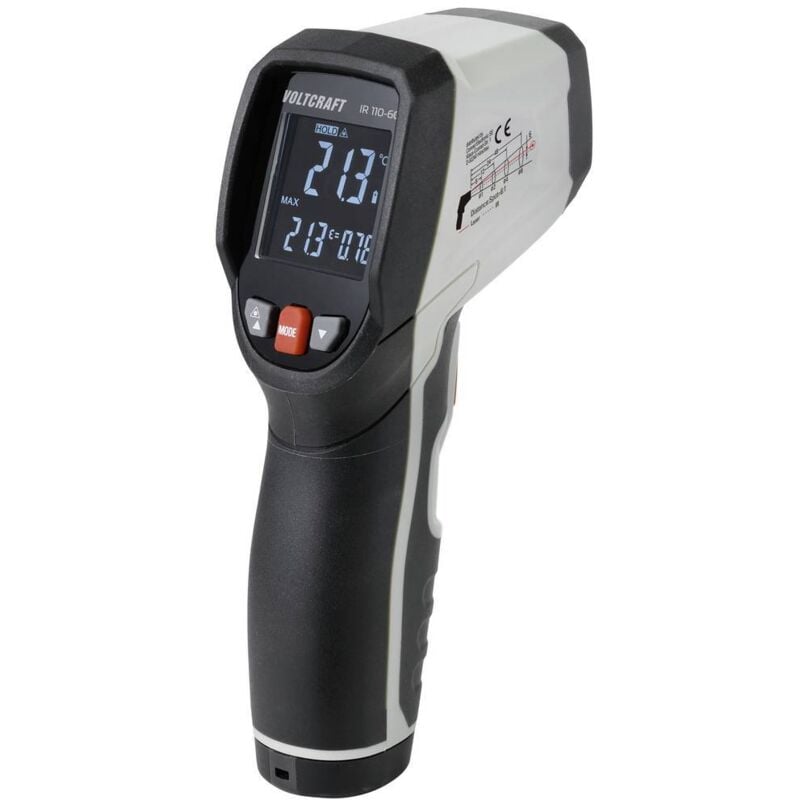 Ir 110-6C Thermomètre infrarouge de précision Optique 6:1 0 - 110 °c - Voltcraft