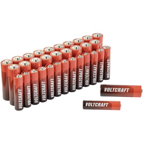VOLTCRAFT Jeu de piles LR6, LR03 34 pc(s) avec boîte S869042