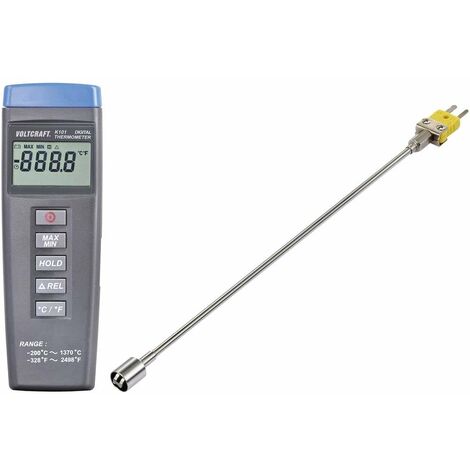 VOLTCRAFT K101 + TP 205 Termometro -200 - +1370 °C Sensore tipo K