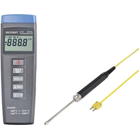 VOLTCRAFT K101 + TP 207 Termometro -200 - +1370 °C Sensore tipo K