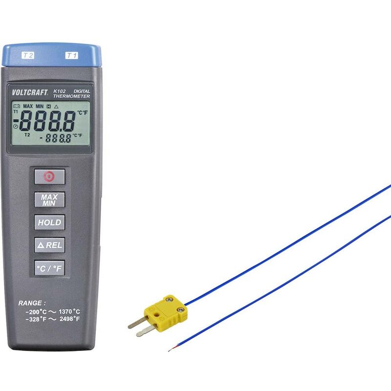 Voltcraft - K102 + tp 202 Termometro -200 - +1370