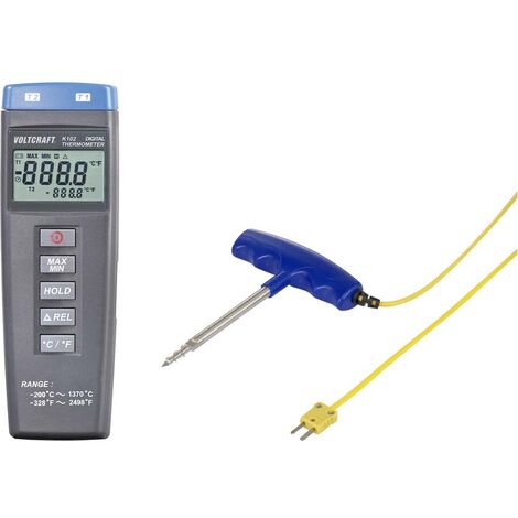 VOLTCRAFT K102 + TP 301 Termometro -200 - +1370 °C Sensore tipo K