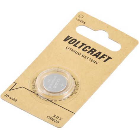 VOLTCRAFT Knopfzelle CR 1620 3 V 1 St. 70 mAh Lithium LM1620