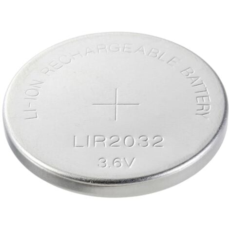 VOLTCRAFT LIR2032 Batteria ricaricabile a bottone LIR 2032 Litio 45 mAh 3.6 V 1 pz.