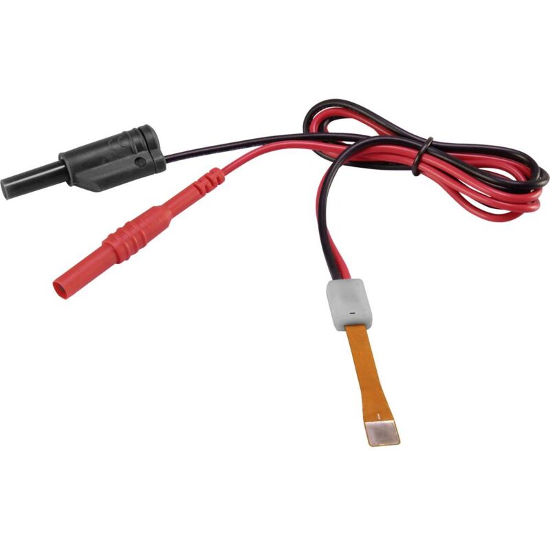 MB-702 Adattatore per misurazione batteria - diritta Nero, Rosso - Voltcraft