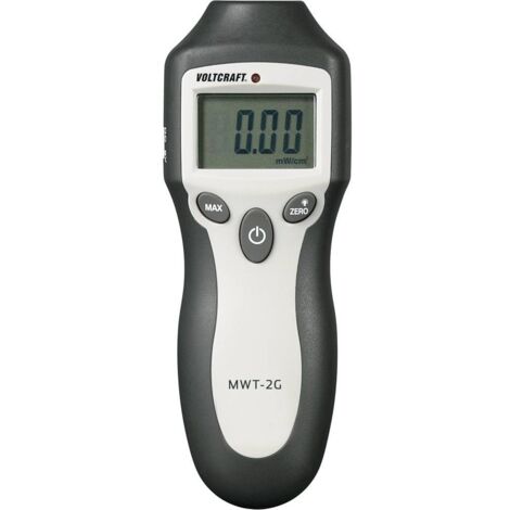 Voltcraft – Mesureur d'ondes électromagnétiques HF MWT2G – Plage de mesure 0-9.99 mW/cm² – Alarme à 5 mW/cm² – Écran LCD rétroéclairé - Q79258