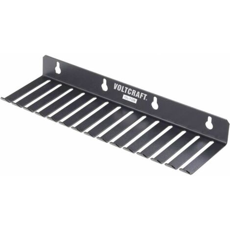 VOLTCRAFT ML-1 OR Supporto per cavi di misurazione ML-1 OR 14 fori (73 x 5,3 mm) (L x L x A) 280 x 85 x 32 mm Nero