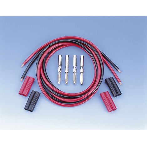 VOLTCRAFT MS 4041/21 Messleitungs-Set Lamellenstecker 4 mm Lamellenstecker 4 mm 1.00 m Schwarz, Rot