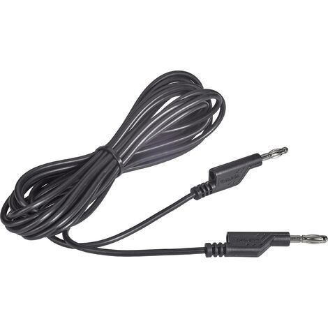 VOLTCRAFT MS5/SW Cordon de mesure Banane mâle 4 mm Banane mâle 4 mm 5.00 m noir 1 pc(s)