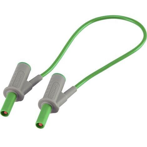 VOLTCRAFT MSB-501 Sicherheits-Messleitung Lamellenstecker 4 mm Lamellenstecker 4 mm 25.00 cm Grün 1