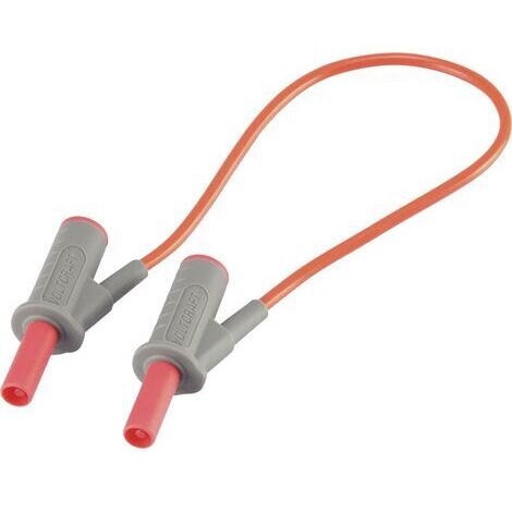 VOLTCRAFT MSB-501 Sicherheits-Messleitung Lamellenstecker 4 mm Lamellenstecker 4 mm 25.00 cm Rot 1 S