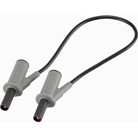 VOLTCRAFT MSB-501 Sicherheits-Messleitung Lamellenstecker 4 mm Lamellenstecker 4 mm 25.00 cm Schwarz