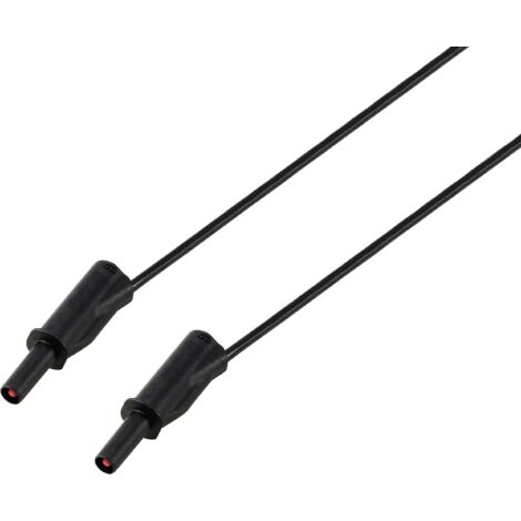 VOLTCRAFT MSB-532 Messleitung 4mm 1 m schwarz 2,5mm² CAT IV 600V 32 A Y883093