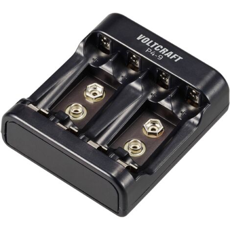 VOLTCRAFT P4-9 Chargeur de piles rondes NiMH LR03 (AAA), LR6 (AA), 6LR61 (9 V) R645442