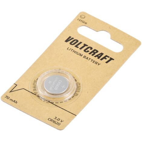 VOLTCRAFT Pile bouton CR 1620 3 V 1 pc(s) 70 mAh lithium LM1620 S156152