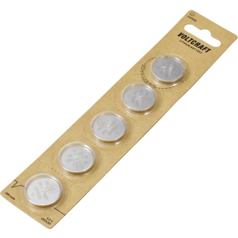 VOLTCRAFT Pile bouton CR 2430 3 V 5 pc(s) 290 mAh lithium VC-16107965 A593023