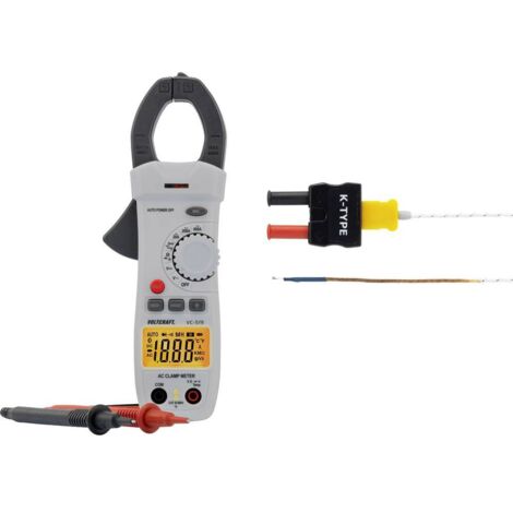 Voltcraft – Pince ampèremétrique numérique VC519 – CAT III 600 V – Affichage 2000 points – Mesure courant alternatif jusqu'à 400 A – Lampe de poche intégrée - Y682561