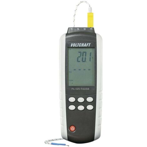VOLTCRAFT PL-125-T4 Appareil de mesure de température -200 - +1372 °C sonde K, J V927281