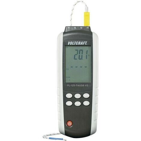 VOLTCRAFT PL-125-T4 Temperatur-Messgerät -200 - +1372 °C Fühler-Typ K, J