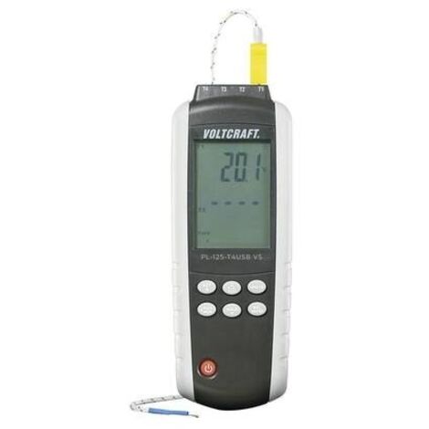 VOLTCRAFT PL-125-T4 Termometro -200 fino a +1372 °C Sensore tipo K, J