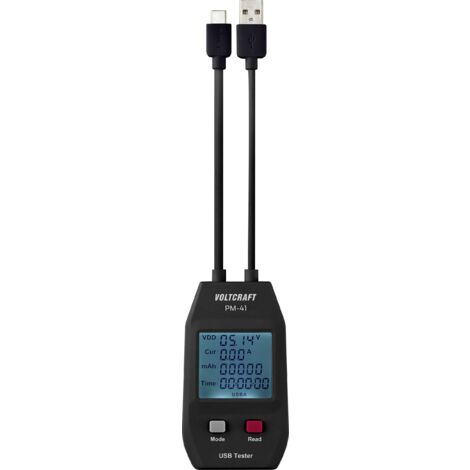 VOLTCRAFT PM-41 USB-C® und USB Typ A Tester Y696892