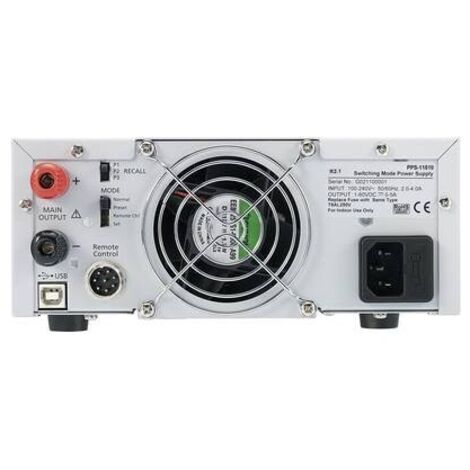 VOLTCRAFT PPS-11810 Alimentatore da laboratorio regolabile 1 - 18 V/DC 0 - 10 A 180 W USB , Remoto Programmabile Num. u