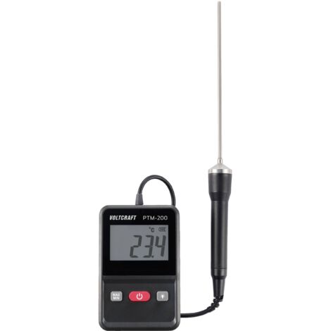 VOLTCRAFT PTM-200 Thermomètre à sonde à piquer Plage de mesure de température -200 à 200 °C sonde Pt1000 mesure par contact S617782