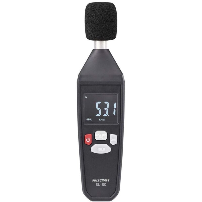 Voltcraft - SL-80 Sonomètre 30 - 130 dB 31.5 Hz - 8 kHz