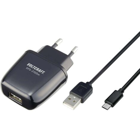 VOLTCRAFT SPS-2100m Chargeur USB 10.5 W 1x USB-A, 1x Micro-USB noir intérieure convient pour Raspberry Pi 2 Y264152