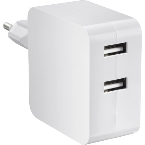 VOLTCRAFT SPS-2400/2+WH-N Chargeur USB 24 W 2x USB-A blanc intérieure A882342