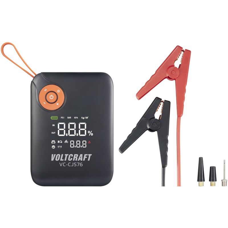 Système de démarrage rapide VC-CJS76 VC-16024485 Courant d'aide au démarrage (12 V)=300 a sortie 12 v 2x, por - Voltcraft