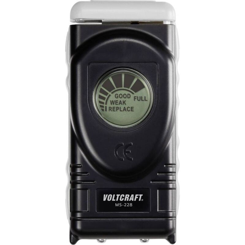 VOLTCRAFT  Testeur de piles MS228 plage de mesure (testeur de pile) 1,5 V, 1,55 V, 9 V pile MS228