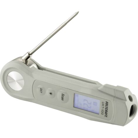 VOLTCRAFT UKT-100 Termometro a penetrazione Campo di misura -40 fino a 280 °C Luce LED, Misurazione IR senza contatto,