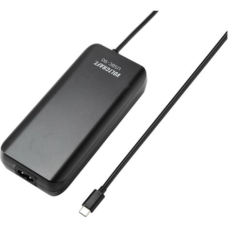 VOLTCRAFT USBC-90 Chargeur USB 90 W 5 V/DC, 20 V/DC 4.5 A USB Power Delivery (USB-PD) W613532